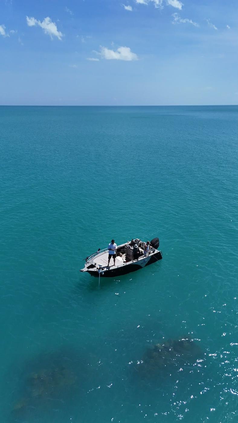 Ultra V in open water, portrait view
